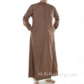 Katoenen kleur granaat rode mannen kaftan thobe